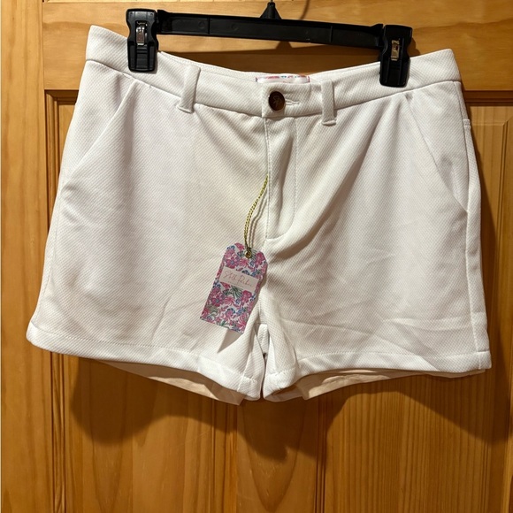 Stella Parker women's shorts white with tummy control lining size 8 NWT - Picture 1 of 12